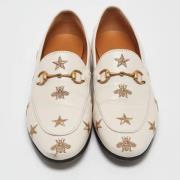 Pre-owned Leather flats Gucci Vintage , White , Dames