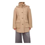 Beige Parka Jas voor Vrouwen Twinset , Beige , Dames