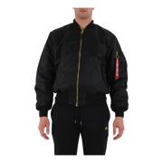 Heritage Bomberjack met ritssluiting Alpha Industries , Black , Heren