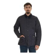 Gewatteerde jas met fluwelen kraag Barbour , Black , Heren