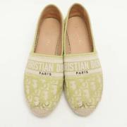 Pre-owned Canvas espadrilles Dior Vintage , Green , Dames