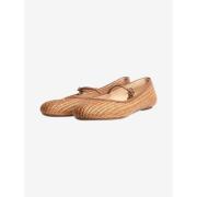 Pre-owned Raffia flats Gianvito Rossi Pre-owned , Beige , Dames