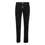 Straight Jeans Philipp Plein , Black , Heren