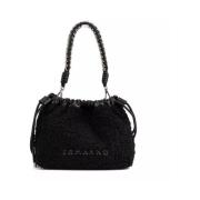 Kleine Hobo Spencer Bont Handtas Ermanno Scervino , Black , Dames