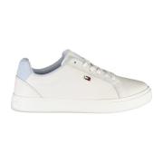 Sportieve Veterschoenen Wit Contrast Logo Tommy Hilfiger , White , Dam...