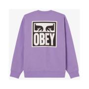 Stijlvol Sweatshirt voor een Moderne Look Obey , Purple , Heren