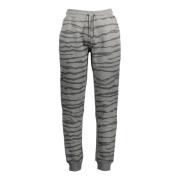 Sportieve Heren Grijze Broek Contrast Details Cavalli Class , Gray , H...