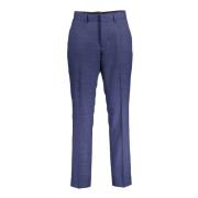 Blauwe Herenbroek met Haak en Rits Guess , Blue , Heren