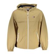 Sportieve Beige Hoodie met Logo Tommy Hilfiger , Beige , Heren