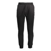 Sportieve Zwarte Herenbroek met Elastische Taille Napapijri , Black , ...