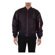 Klassieke Bomberjack met Ritssluiting Alpha Industries , Purple , Here...