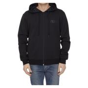 Zwarte katoenblend hoodie met Toile Iconographe motief Valentino Garav...