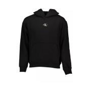 Stijlvolle Zwarte Katoenen Hoodie Calvin Klein , Black , Heren