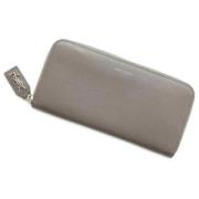 Pre-owned Leather wallets Saint Laurent Vintage , Gray , Dames