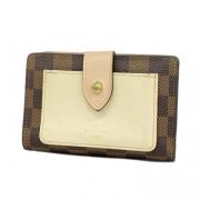 Pre-owned Fabric wallets Louis Vuitton Vintage , Beige , Dames