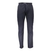 Blauwe Herenbroek 5 Zakken Knopen Logo Dockers , Blue , Heren