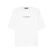 Marina Print Oversized T-shirt Dolce & Gabbana , White , Heren