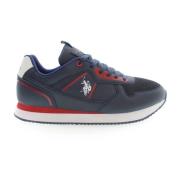 Blauwe Sportschoenen met Contrastdetails U.s. Polo Assn. , Blue , Here...