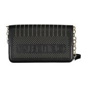 Zwarte Crossbody Kettingtas met Rits Valentino by Mario Valentino , Bl...