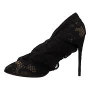 Lace Laarzen Schoenen Dolce & Gabbana , Black , Dames