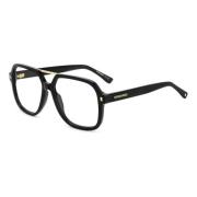 Stijlvolle Bril in Zwart Dsquared2 , Black , Unisex