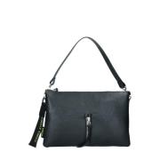 Zwarte Schouder Crossbody Tas Athena Rebelle , Black , Dames