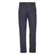 Navy Chino Slim Fit Modal Mix Briglia , Blue , Heren