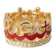 Kristal Emaille DG Crown Statement Ring Dolce & Gabbana , Yellow , Dam...