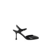 Zwarte Lakleren Slingback Hakken Jimmy Choo , Black , Dames