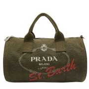 Pre-owned Canvas handbags Prada Vintage , Green , Heren