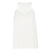 Elegante Fijne Kant Blouse Cream , White , Dames