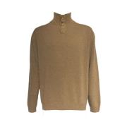 Mock Neck Sweater in Taupe Daniele Fiesoli , Brown , Heren