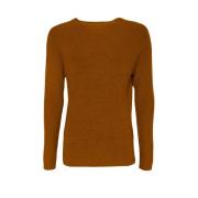 Bruine Merinowol Pullover Trui Daniele Fiesoli , Brown , Heren