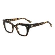 Retro Stijl Bril Dsquared2 , Black , Dames