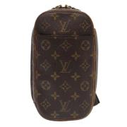 Pre-owned Canvas clutches Louis Vuitton Vintage , Brown , Dames