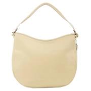 Pre-owned Leather handbags Coach Pre-owned , Beige , Dames