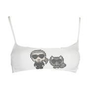 Badkleding Bovendeel Vrouw WIT Karl Lagerfeld , White , Dames