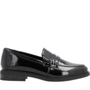 Elegante Zwarte Gesloten Loafers Damesschoenen Remonte , Black , Dames