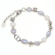 Pre-owned Metal bracelets Dior Vintage , Gray , Dames