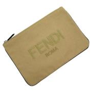 Pre-owned Canvas pouches Fendi Vintage , Beige , Dames