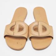 Pre-owned Leather flats Dior Vintage , Brown , Dames