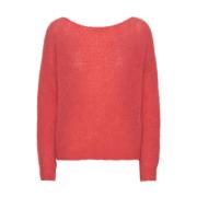 Batik-geïnspireerde Carly Pullover in  Red American Dreams , Red , Dam...