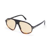 Ft1178 56E Sunglasses Tom Ford , Brown , Heren