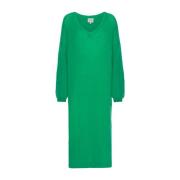 Smaragdgroene Silja Jurk American Dreams , Green , Dames