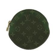 Pre-owned Canvas wallets Louis Vuitton Vintage , Green , Dames