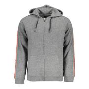 Heren Zip Hoodie Grijs Lange Mouw Dockers , Gray , Heren