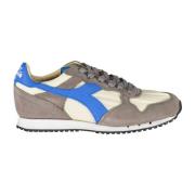 Sportieve Grijze Veterschoenen met Contrastdetails Diadora , Gray , Da...