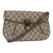 Pre-owned Leather gucci-bags Gucci Vintage , Beige , Dames