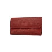 Pre-owned Leather wallets Louis Vuitton Vintage , Red , Dames