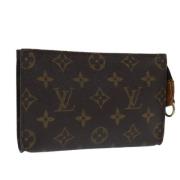 Pre-owned Canvas pouches Louis Vuitton Vintage , Brown , Dames